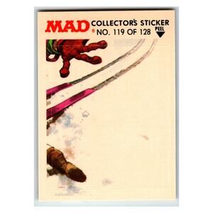MAD Collector's Sticker No. 119 of 128 1983 E.C. Publications